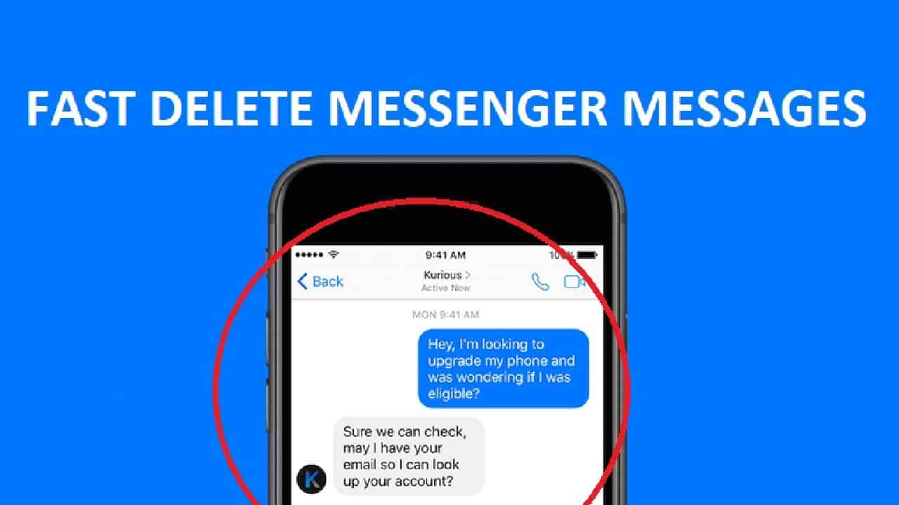 how to delete facebook messages