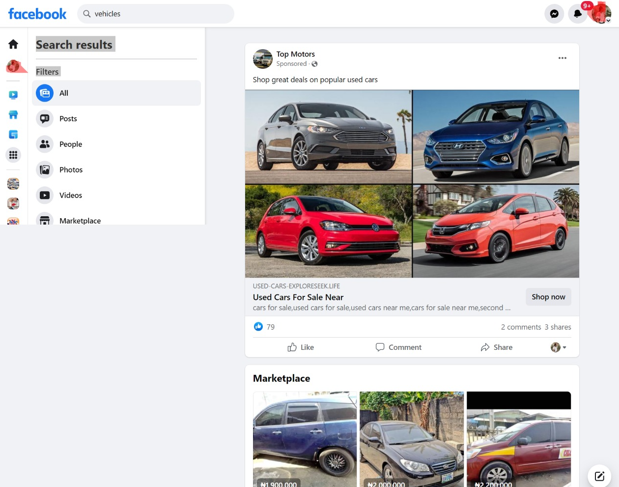 Facebook Marketplace Cars for Sale Near Me