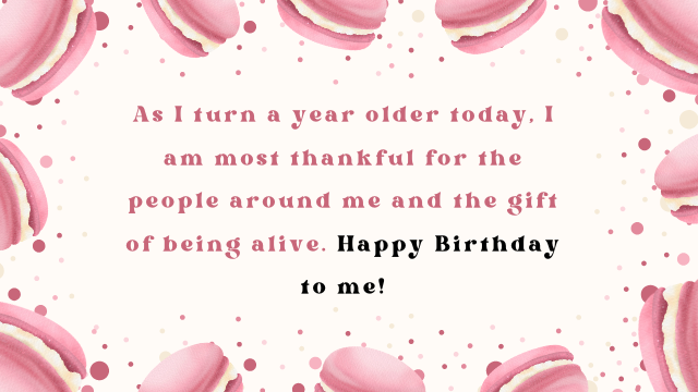 Birthday Message for Myself 